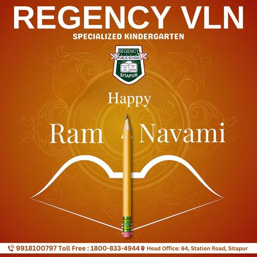 RegencyLaxmi's tweet photo. 📷HAPPY RAM NAVAMI📷
.
📷PLAYGROUP
📷NURSERY
📷LKG / UKG
.
Regency VLN
Address:- 64 ,Station Road , Sitapur
Toll Free :-1800-833-4944
Contact :- 9918100797
#happyramnavami📷 #JoyfulCelebration #RamNavamiSmiles #BlissfulRamNavami📷 #RegencyPublicSchool #admissionopen #REGENCYVLN https://t.co/VDq1N7oem0