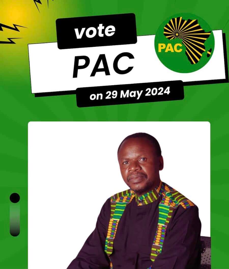 Join us in song, wherever you are 🎶 Letlapa ke motho wa kgotso le Lerato 🎤 Comrade Letlapa Mphahlele calls on you to make your mark on 29 May 2024. #VotePAC #Election2024 #PanAfricanistCongress