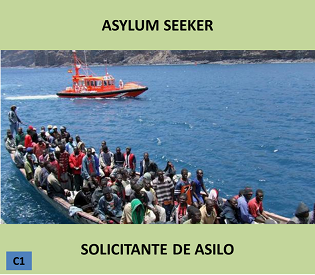 #VocActualECI ('Asylum seeker' = 'Solicitante de asilo') (La gente que llega a un país y solicita ser acogido como refugiado, hasta que se estudie su caso y se decida si se le acoge o no.) Pron.: /əˈsaɪləm ˈsiːkə/ (elclementeingles.blogspot.com/2021/12/sabado…)