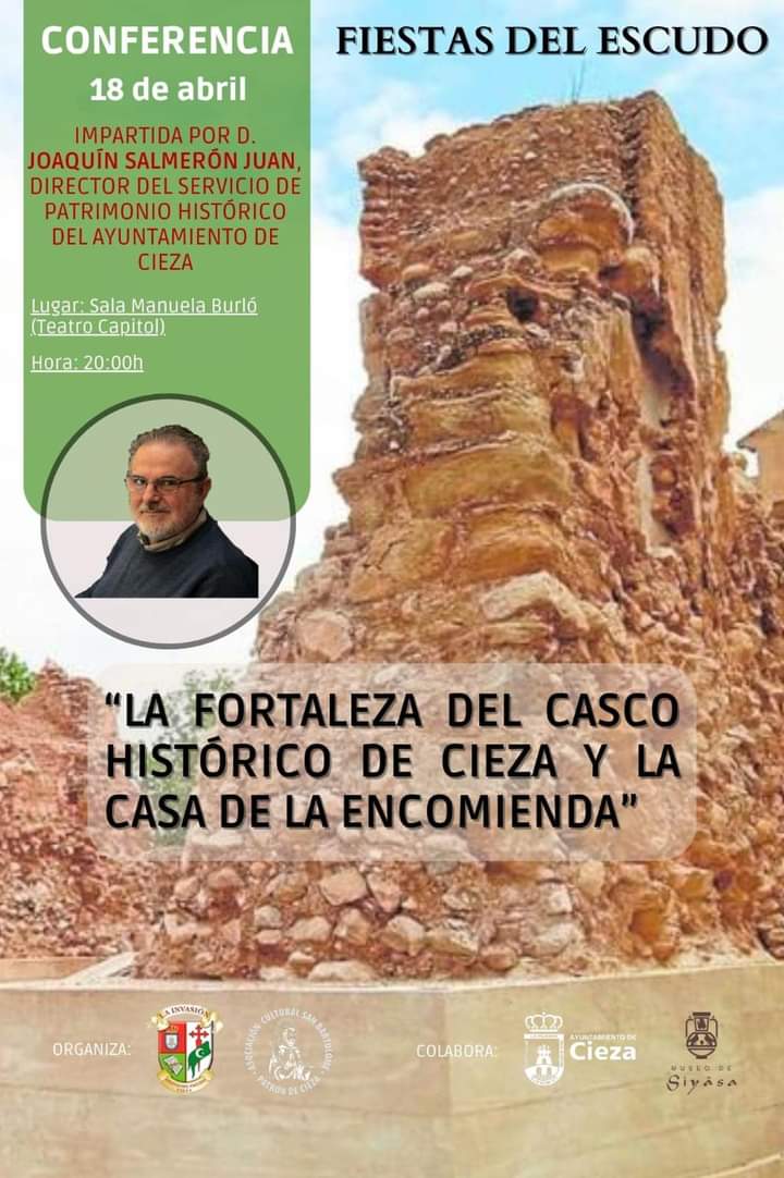 JoaquinSalmeron's tweet image. CONFERENCIA

Jueves 18 de abril, en la Sala Manuela Burló del Teatro Capitol de Cieza.
#FiestasdelEscudo #fiestasdelescudo2024  #lainvasion #Cieza #RegiondeMurcia #undef #morosycristianos
#Ciezamuchomásdeloqueves #TurismoRM #FloracionenCieza #SomosTurismo #cultura  #turismo