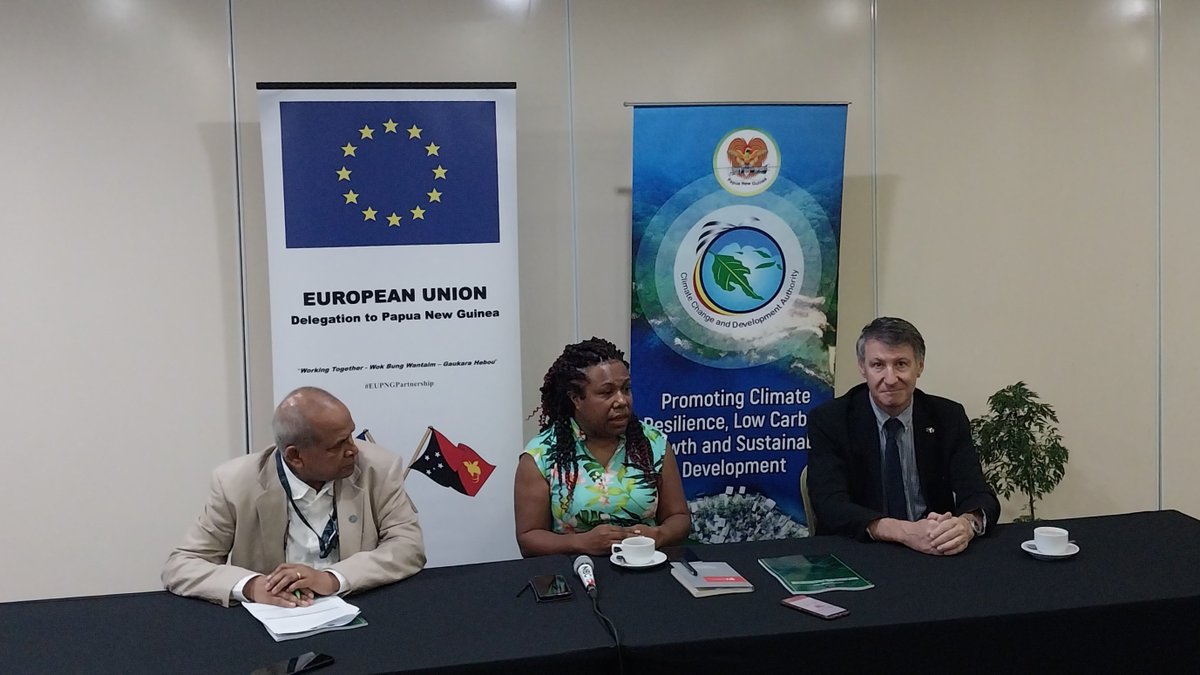 The EU 🇪🇺 commends PNG's 🇵🇬 commitment to meeting its climate change responsibilities through @CCDA_png and is dedicated to supporting PNG through the national component of its EU-FCCB programme managed by Expertise France. #CCDA #FAO #EUinPNG