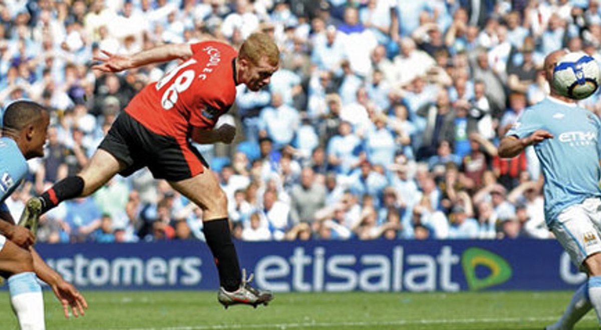 📆 ON THIS DAY: 2010, ManUtd beat ManCity 1-0 with an injury time goal from Paul Scholes at the Etihad. 🔴 #MUFC