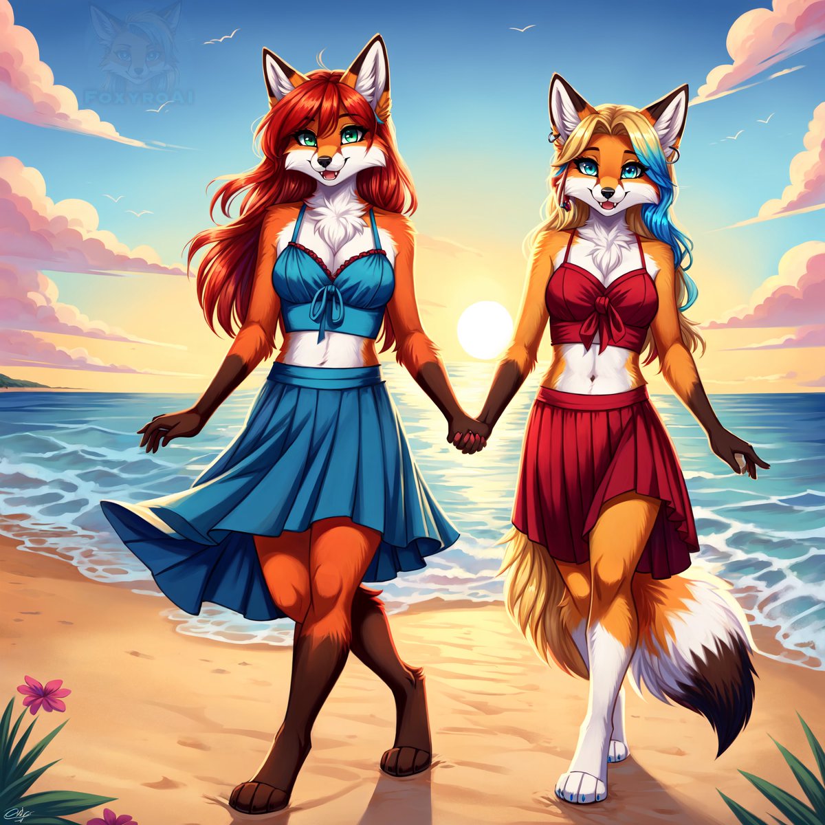 @Lumia_Swiftwing Two happy foxies😊