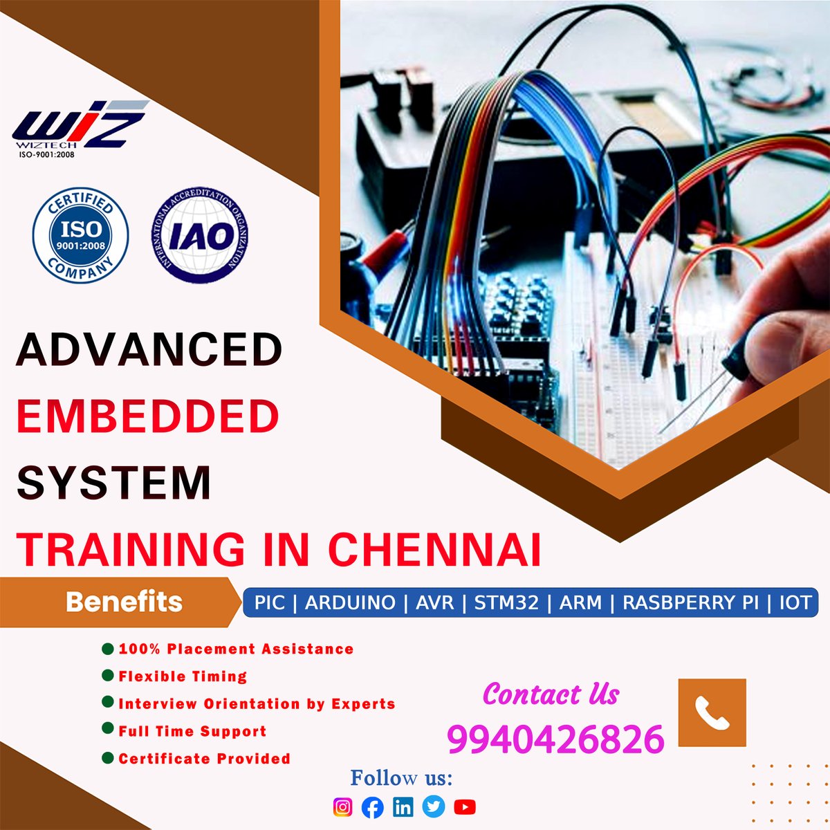 EMBEDDED_WIZ's tweet image. BEST ADVANCED EMBEDDED SYSTEM TRAINING IN CHENNAI

#pythontraining #ctraining #pictraining #arduinotraining #avrtraining #armtraining #raspberrypitraining #stmtraining #bestembeddedprojectsinchennai #EmbeddedProgramming #microcontrollers #embeddedsystems #embeddedctraining