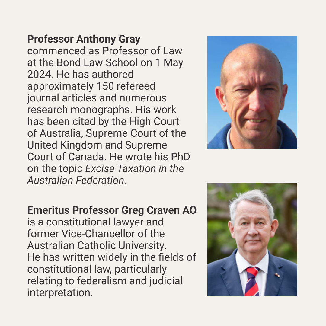 Our next Senate Lecture brings together two constitutional law experts, Professor Anthony Gray and Emeritus Professor Greg Craven AO, to discuss the implications of the High Court decision in Vanderstock v Victoria. 3 May, 12.15pm More information bit.ly/4aCfB0L