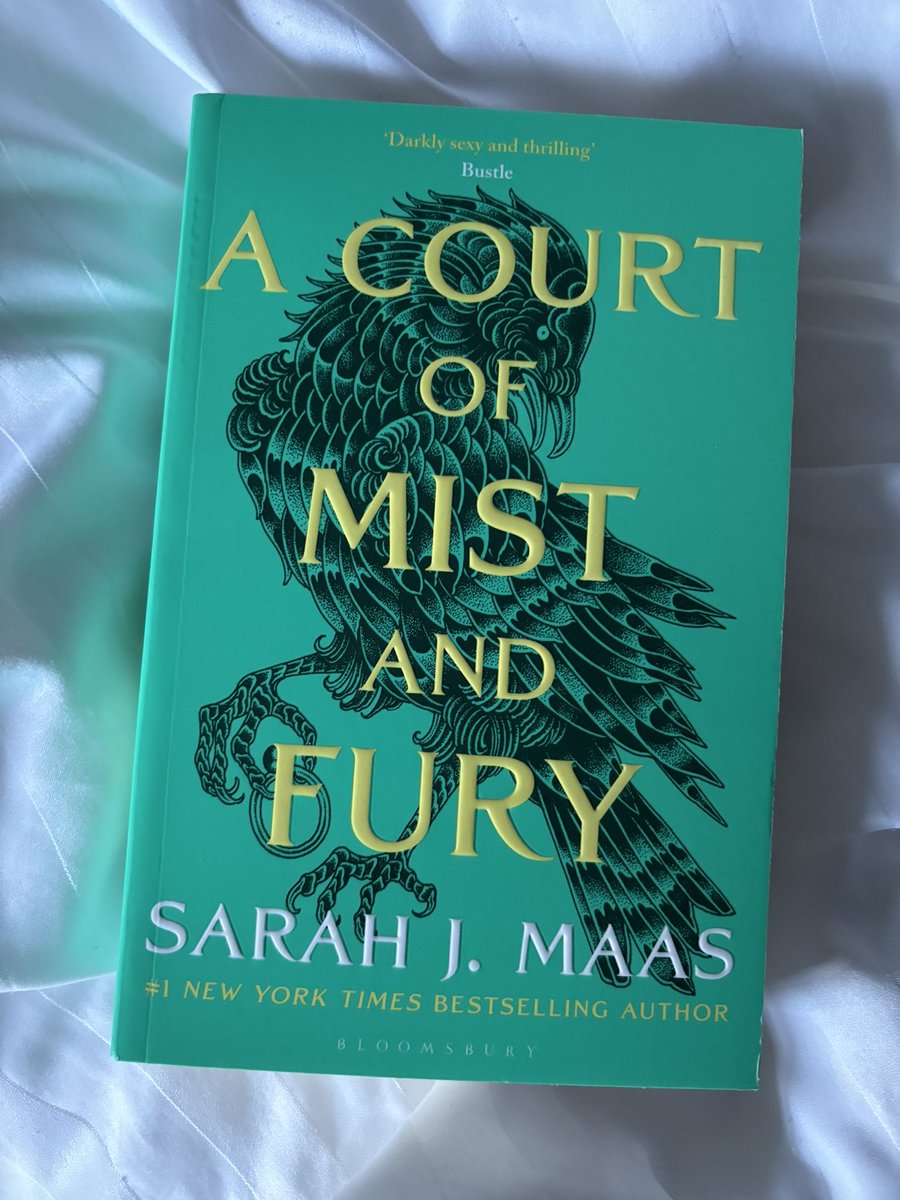 Up next ⬇️ A Court of Mist and Fury - Sarah J Mass Jumping right into this one today - if I get any time to read - to see what all the fuss is about because I hear book 2 is better! #BookTwitter #ACOMAF