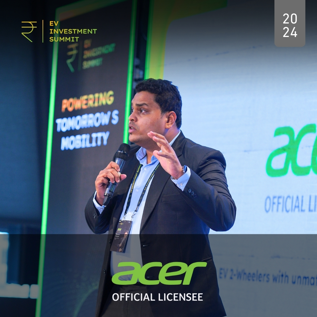 Mr. Omkar Navge, Vice-President of Sales at Acer Electric.
#sustainabletransport #investmentopportunities #investmentadvice #futureofmobility #hyderabadevent #industryleaders #startups #networking #smbi #workingprofessionals #HNI #EVIS #2024 #bikelife #financialfreedom #startup