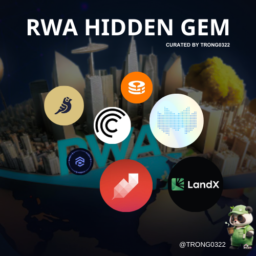 Trong0322's tweet photo. RWA Hidden Gem - Bullish Alpha.

Blackrock đã tham gia vào cuộc chơi RWA, một lĩnh vực có tiềm năng & thị phần rất lớn nhưng vẫn bị định giá thấp. Đây là 8 Hidden Gem sẽ khiến anh em hối tiếc nếu bỏ lỡ nó 👇

🧵 0/10

#RWA