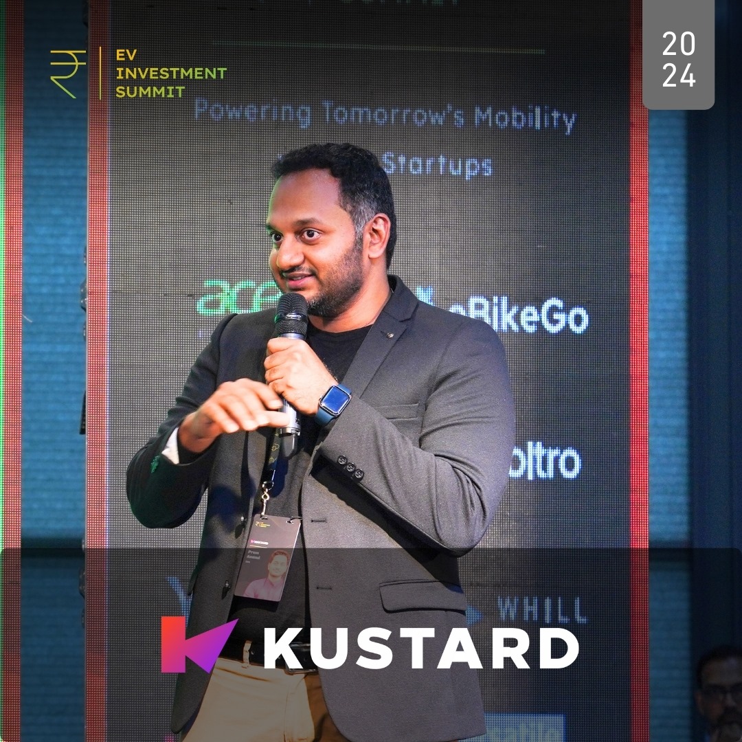 Mr. Prem Anand, CEO of Kustard.

#sustainabletransport #investmentopportunities #investmentadvice #futureofmobility #hyderabadevent #industryleaders #startups #networking #smbi #workingprofessionals #HNI #EVIS #2024 #bikelife #financialfreedom #startuplife