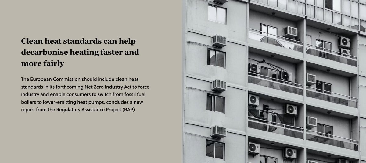 4/ Why is a clean heat standard effective? It’s flexible. This allows decision-makers to address: ✅equity concerns ✅needs of different households ✅needs of different heat users ✅real-world market hurdles in the shift to clean heat @PhilippaNuttall @Foresight_CE…
