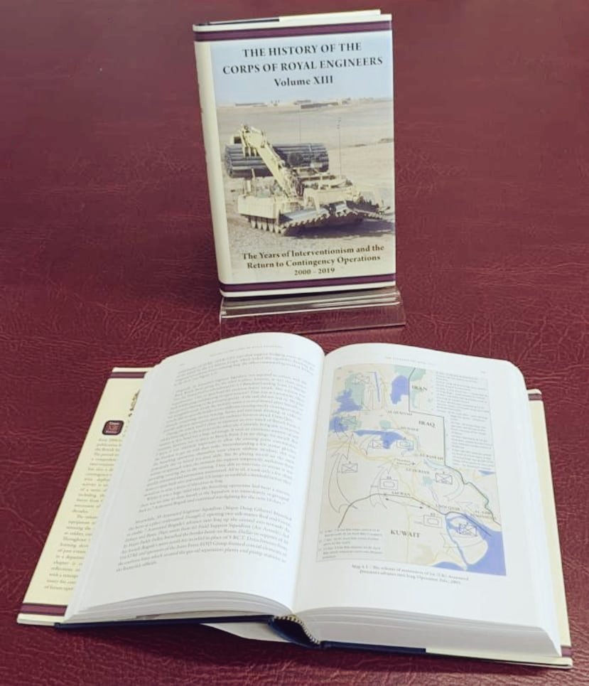 sean_f_scullion's tweet photo. A huge day today as Vol XIII of the @Proud_Sappers is launched today, covering the theme of learning during the years of counter-insurgency and the return of contingency 2000-2019. Lots to learn from for all! https://t.co/F6lDsNit2c