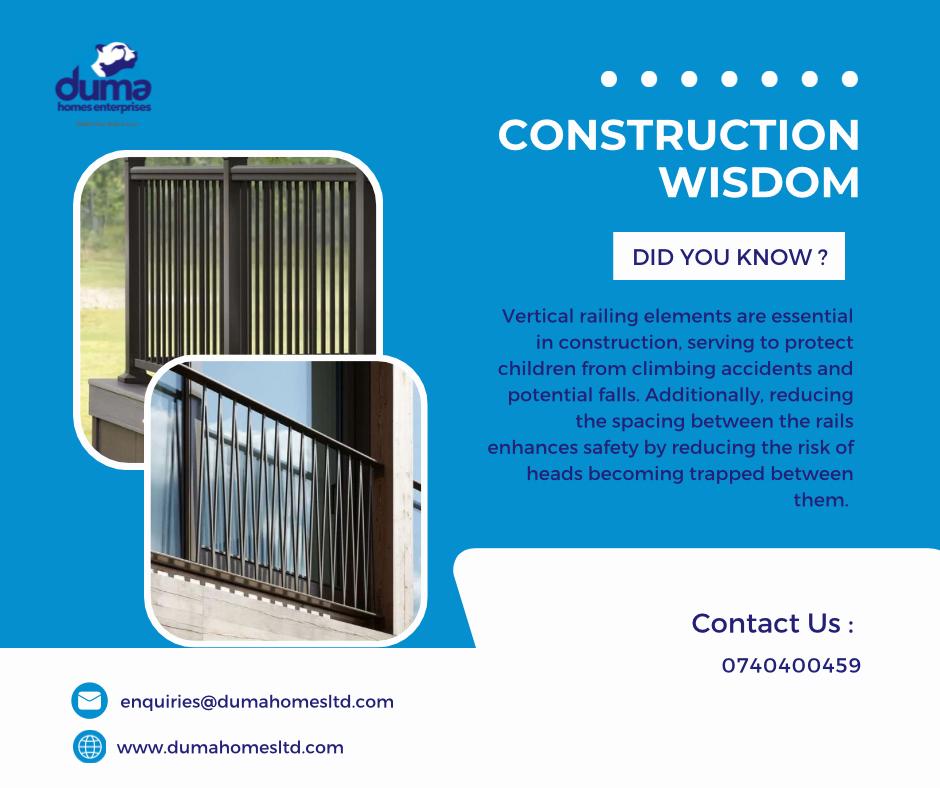 DumaLtd's tweet photo. 🚧THE MORE YOU KNOW : While horizontal railings may enhance aesthetics, their functionality in ensuring safety is limited compared to vertical ones. Choose wisely for both beauty and safety. 🛠️💡 

#ConstructionWisdom #SafetyFirst https://t.co/FhiRaNsXYb