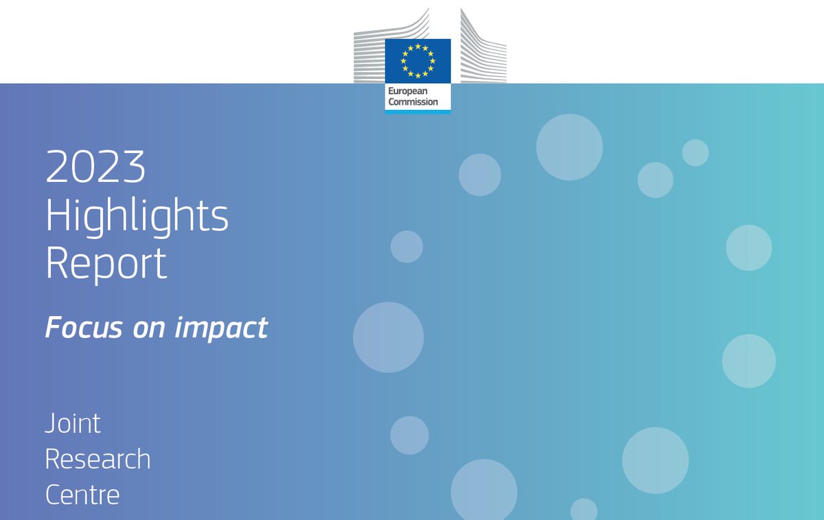How is the Joint Research Centre positively impacting the EU and the world? Our new Highlights Report identifies the ways @EU_ScienceHub impacted society and policy in 2023, with testimonies from people who directly benefited from our work! Read it here: europa.eu/!MDFTYF