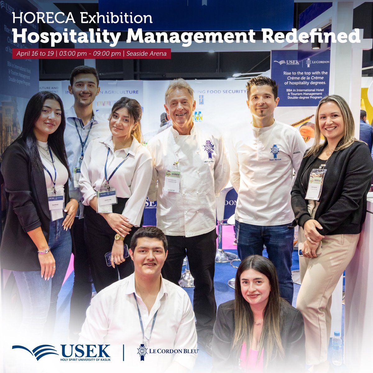 Get ready to delve into the world of Hospitality Management REDEFINED! HORECA Exhibition, which will take place from April 16 to April 19 is the coveted event of the season. 
Save the date and be there to support our students. 

#HospitalityRefined #HORECA2024