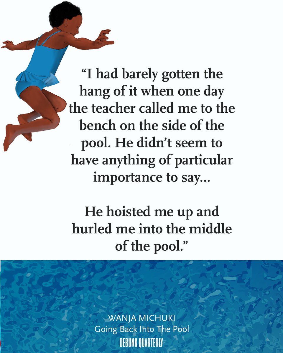 debunkdotmedia's tweet photo. Thrown in the deep end—literally. Just as she was getting the hang of things in the shallow end, @wanjamich became a victim of the oldest trick in swimming lessons. #GoingBackIntoThePool

Read full story: https://t.co/eVGIXApyCO https://t.co/ygtsARhcJp