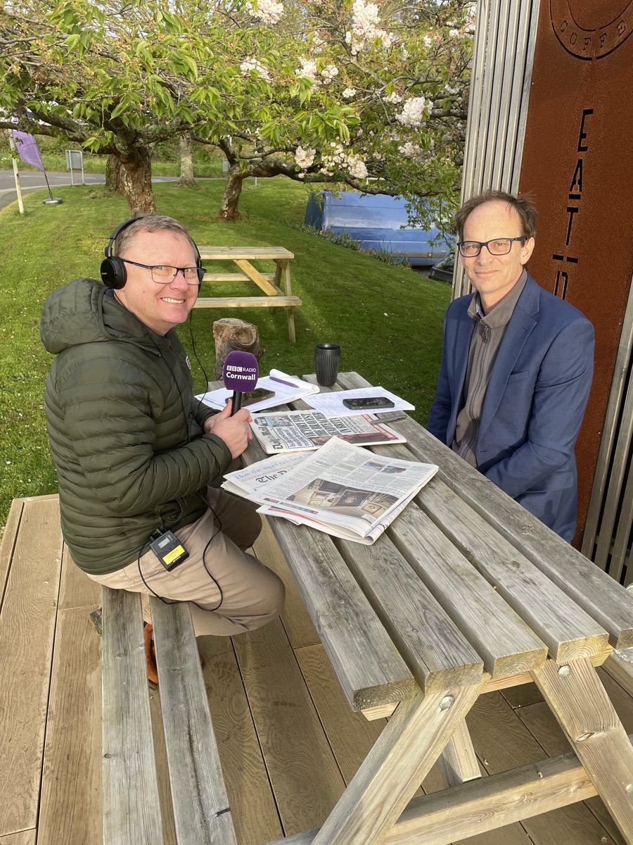 A review on the road. Time to look at the stories in the news on ⁦@BBCCornwall⁩ this morning ⁦@ChurchfieldJE⁩ is joined by #samwinters from ⁦@CornwallMarine⁩