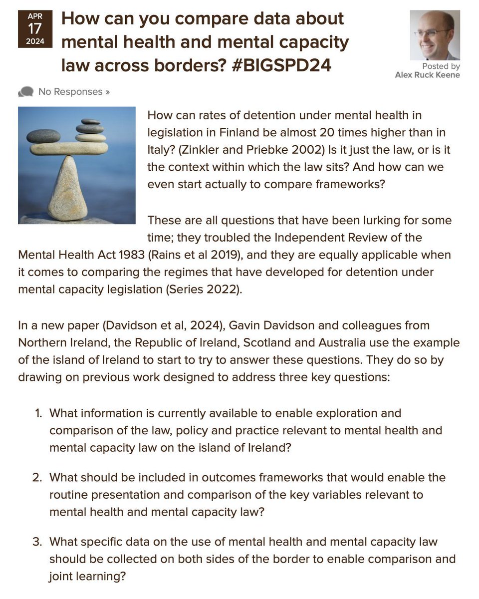 The Mental Elf (@mental_elf) on Twitter photo Today Alex Ruck-Keene <a href="/Capacitylaw/">Alex Ruck Keene</a> reviews a recent study from the island of Ireland by <a href="/GavinDavidson70/">Gavin Davidson</a> and colleagues, which compares mental health and mental capacity law data across international borders nationalelfservice.net/?p=193129
#MentalCapacity #MentalCapacityLaw Today Alex Ruck-Keene <a href="/Capacitylaw/">Alex Ruck Keene</a> reviews a recent study from the island of Ireland by <a href="/GavinDavidson70/">Gavin Davidson</a> and colleagues, which compares mental health and mental capacity law data across international borders nationalelfservice.net/?p=193129
#MentalCapacity #MentalCapacityLaw