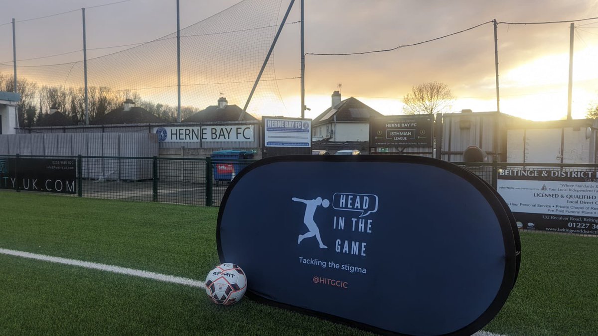 Week one of our ‘Best Of Living’ #mentalhealth #football programme last night with our marvellous hosts @HerneBayFC Don’t think we’ve ever delivered a session under a double rainbow before! 🌈⚽️🗣️ The group focused on their personal reasons for attending & what they are