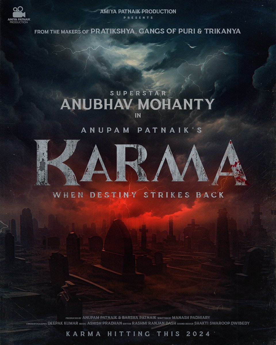 Jai Shri Ram! On the auspicious occasion of Rama Nabami, elated to announce my next film “Karma - When Destiny Strikes Back” Starring the one and only - Superstar @AnubhavMohanty_ . Releasing this 2024!
#karma #karmaodiacinema #odiacinema #anubhavmohanty