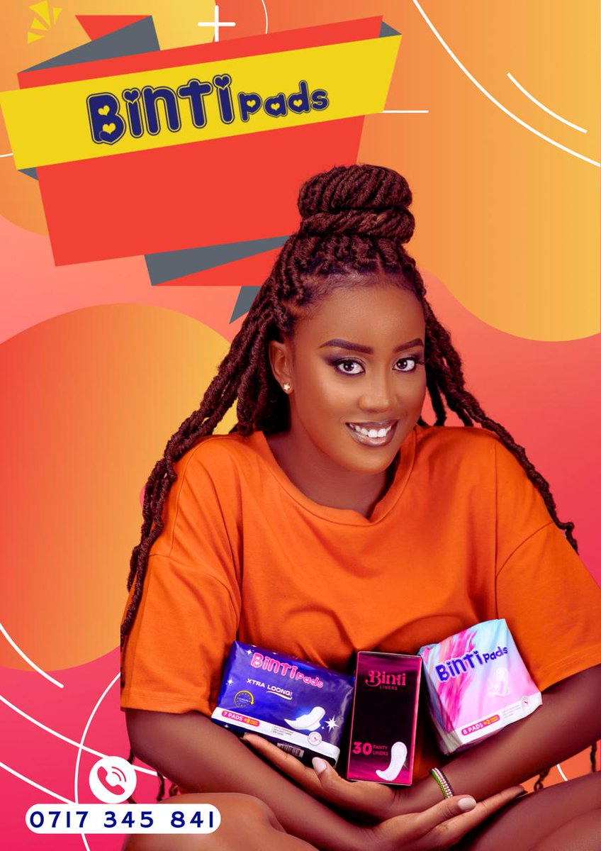 Hakeem74186308's tweet image. "Looking for reliable period protection? Look no further! Order our normal pads, extra long night pads, and panty liners today. #BintiPads #PeriodEssentials"
@bintipads_ke