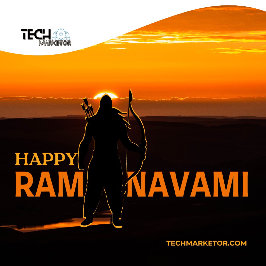 TechMarketor's tweet image. We celebrate the triumph of good over evil. #RamNavami #JaiShriRam #HappyRamNavami #RamNavami2024 #LordRama #India #Festival  #TechMarketor