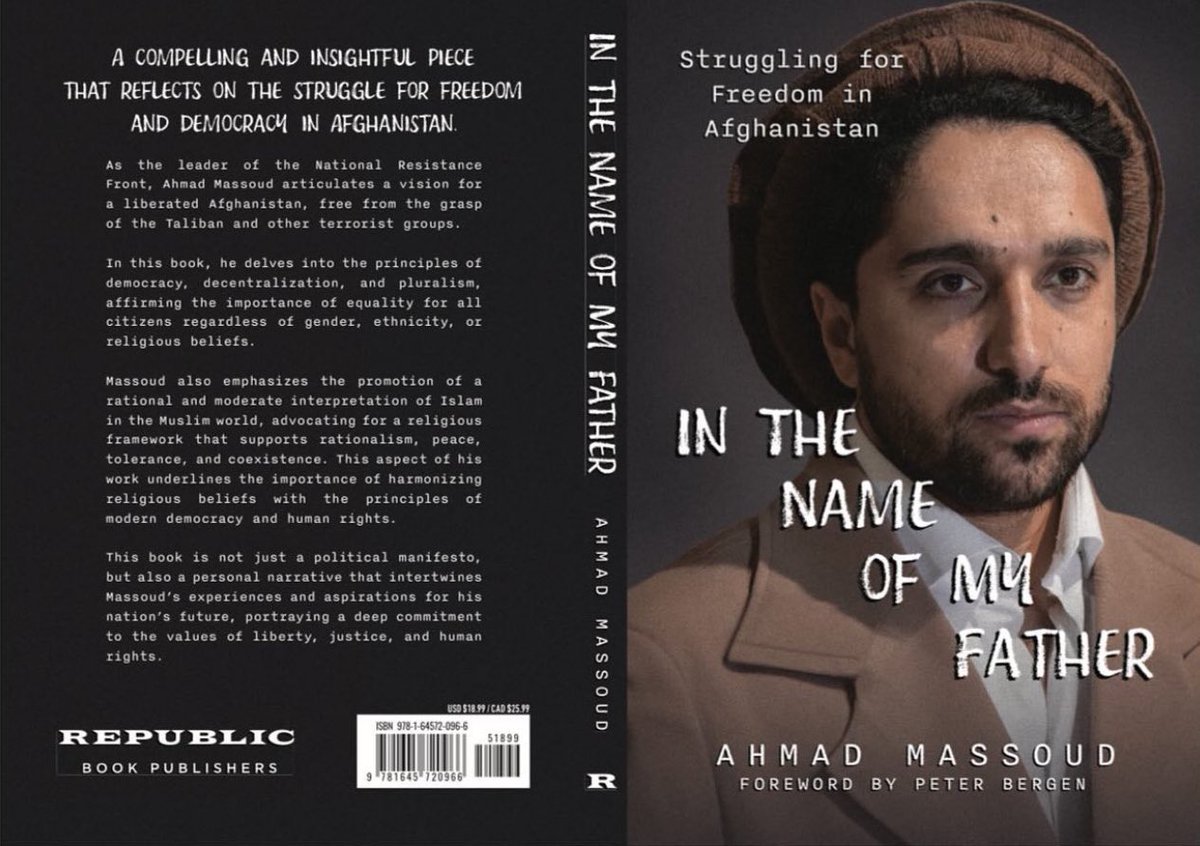 The first page of @AhmadMassoud’s memoir begins with this dedication: “I dedicate this book to the women and youth of Afghanistan, who have shown extraordinary will, courage, and resilience in their struggle for a free and democratic Afghanistan.” Preorder your copy today:…