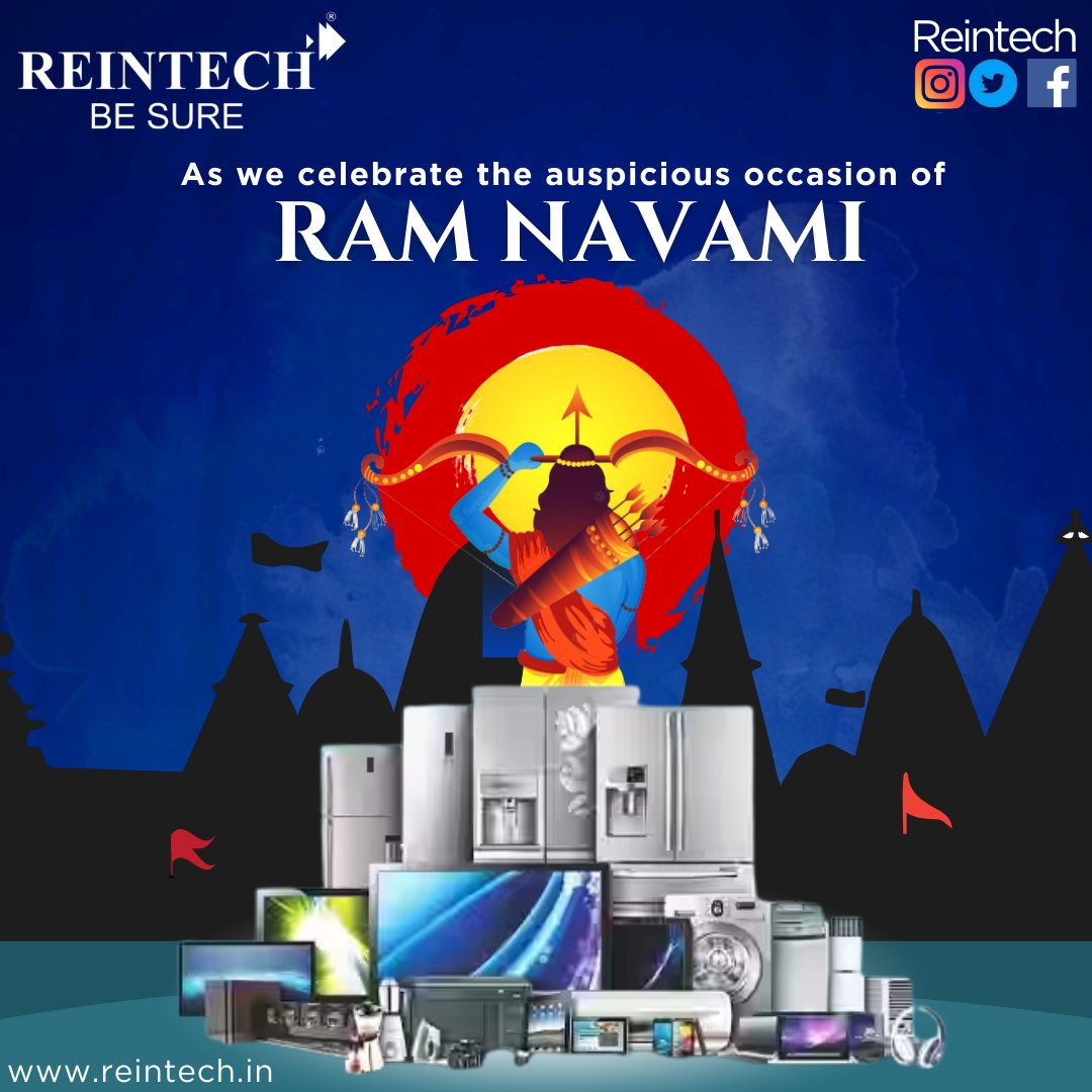 We wish the blessings of the Lord Ram be bestowed upon you and your family. Happy Ram Navami!👏 #ramnavami #ramnavami2024 #Reintech #Ram #festival #reintechbesure #RamNavami #AyodhyaRamMandir