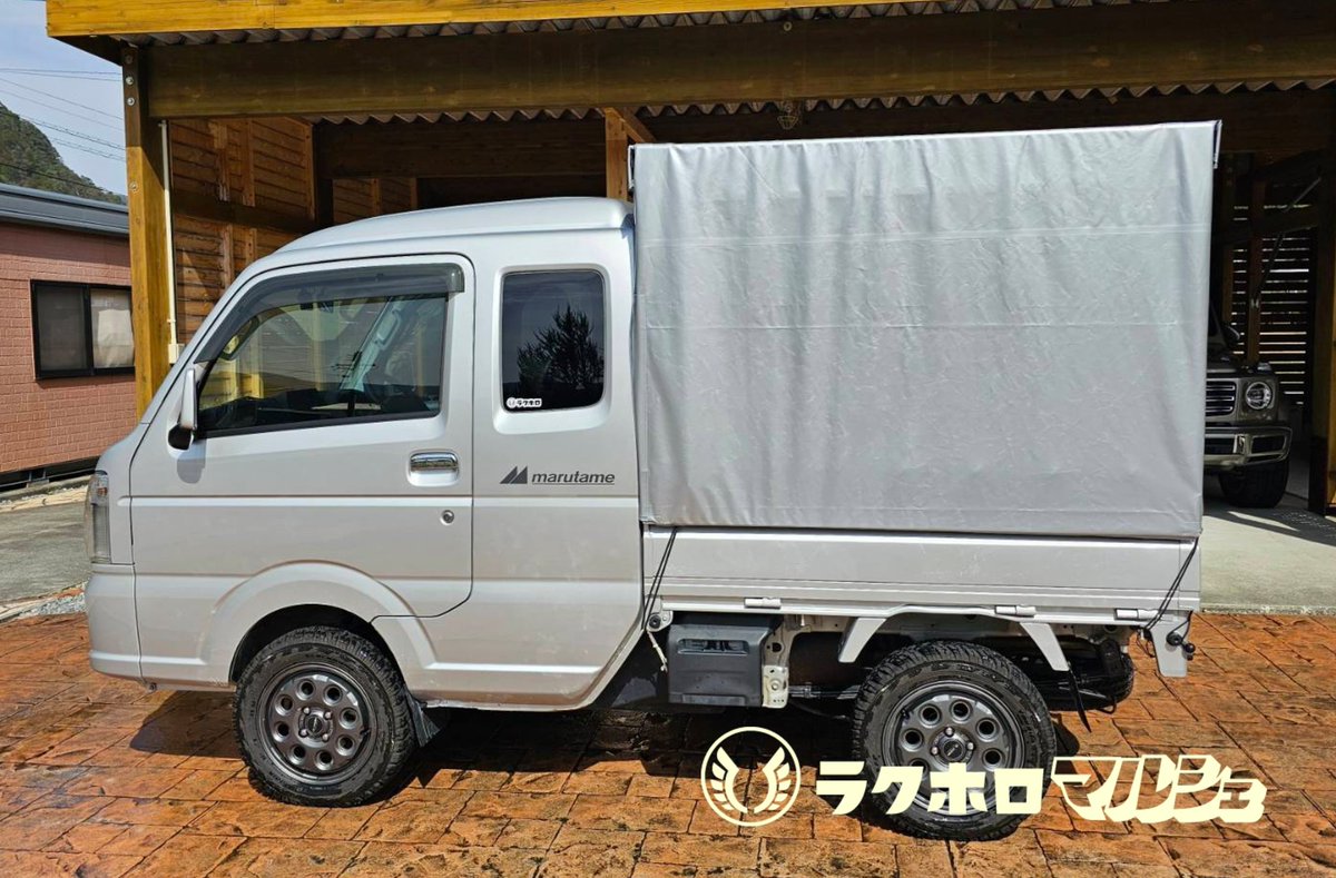 軽トラック▲幌！ホロ！マルシェ！フリーマーケット！ハイゼットトラック！キャリー！ 軽トラ幌専門店「ラクホロ」｜ウイング式幌、オリジナル荷台