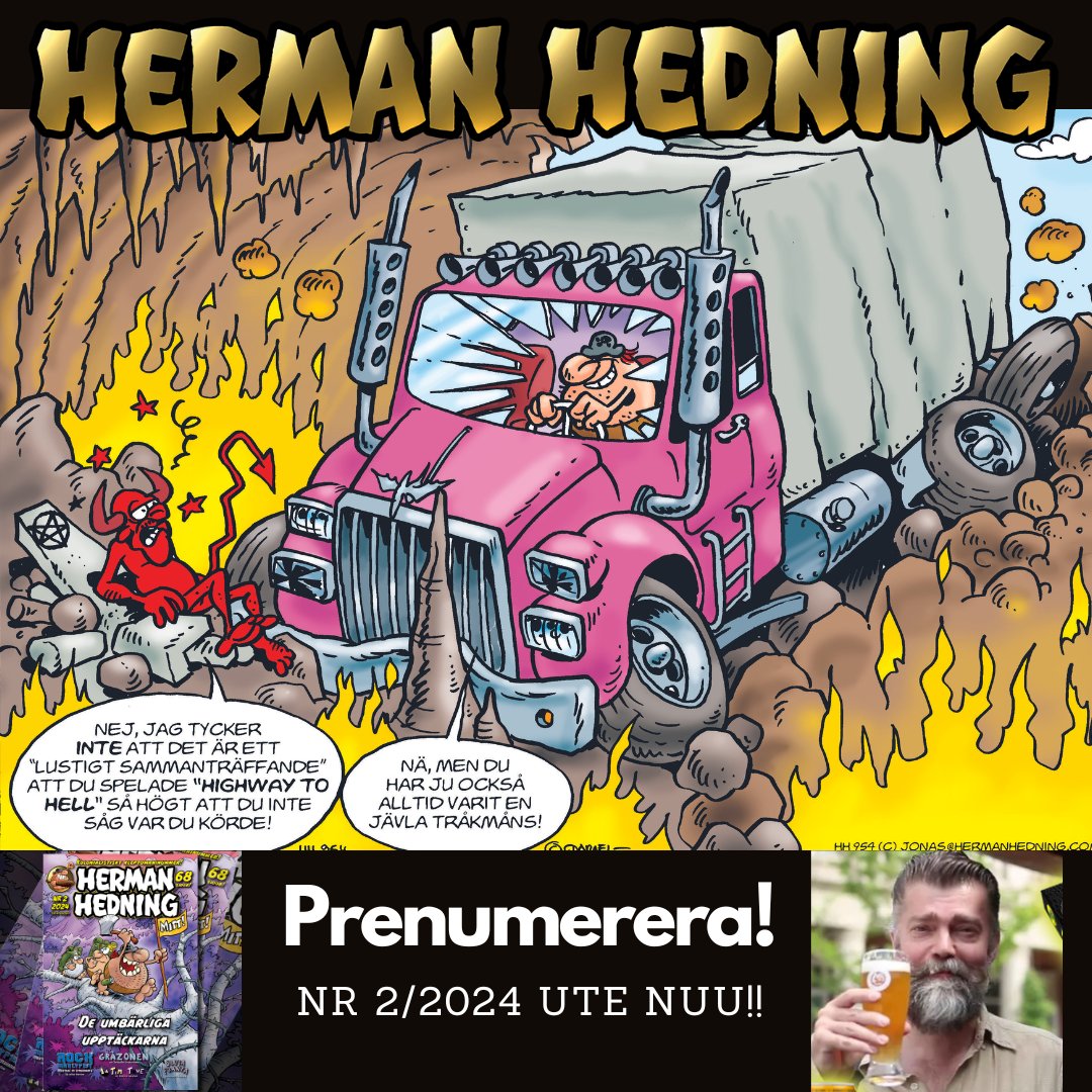JonasDarnell's tweet photo. Herman Hedning nr 2/2024 är UTSLÄPPT! James Hund-kickstartern löper mot målsnöret 27 APRIL – men vi har en bit kvar. IN OCH BACKA! https://t.co/pfAyMn1OhL 🐶🐶🐶
🍺🤘🔥🔥
#hermanhedning #svenskaserier #jameshund #komedi #humor #kickstarter #projectwelove https://t.co/V2Om0hwsMb