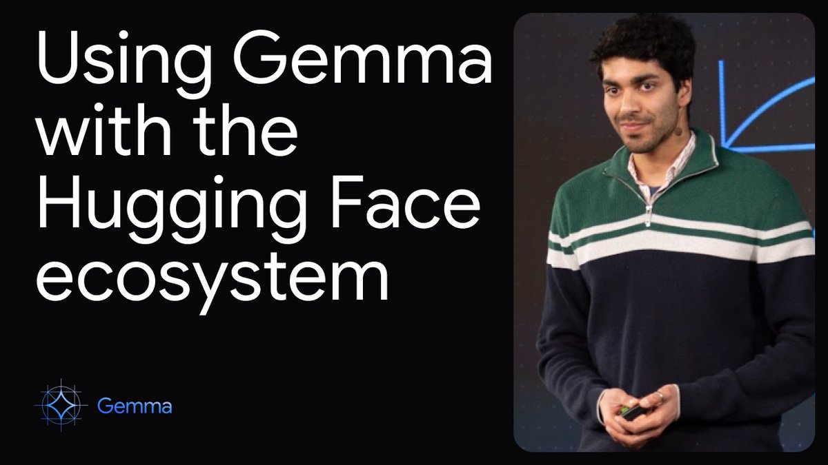 🤗🌐 Ready to explore Gemma models within the Hugging Face ecosystem? Join in on this demo on the open collaboration between Google's open models and @huggingface. → goo.gle/3vXbJZg