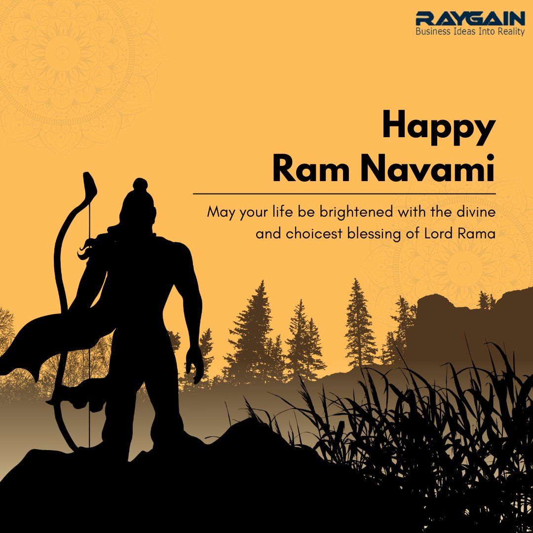 Happy Ram Navami from all of us at Raygain 🌟May this auspicious day bring you peace, prosperity, and happiness

#RamNavami #Raygain #FestivalOfJoy #Blessings
#Celebration #IndianFestival #JoyfulVibes #cfbr