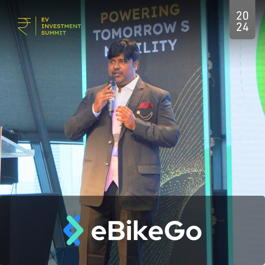 Mr. Chandra Mouli, CBO of eBikeGo.   #sustainabletransport #investmentopportunities #investmentadvice #futureofmobility #hyderabadevent #industryleaders #startups #networking #smbi #workingprofessionals #HNI #EVIS #2024 #bikelife #financialfreedom #startuplife