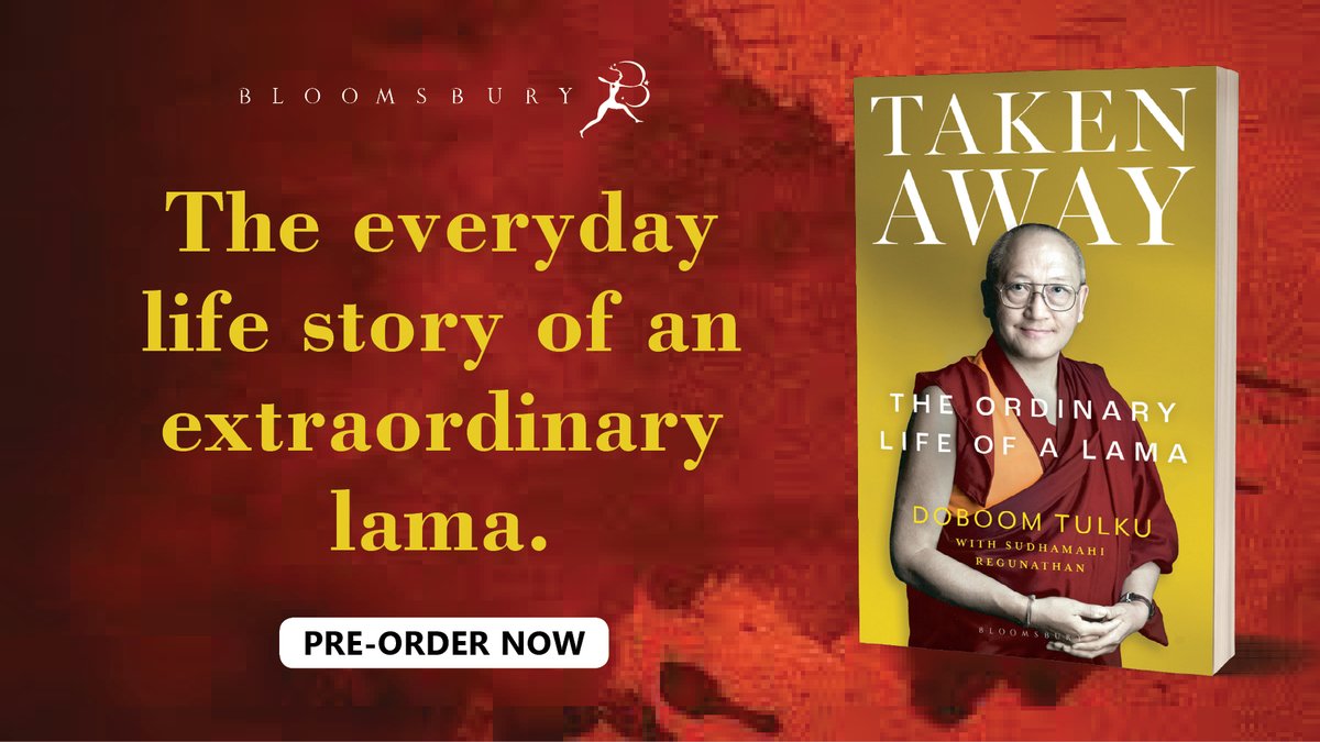 Told movingly but unsentimentally and with care and humour, Doboom Tulku's life story is also the extraordinary story of Tibetans, especially those from monastic orders, finding their place and purpose in foreign lands. Pre-order #TakenAway here: amzn.to/3vV2qsN