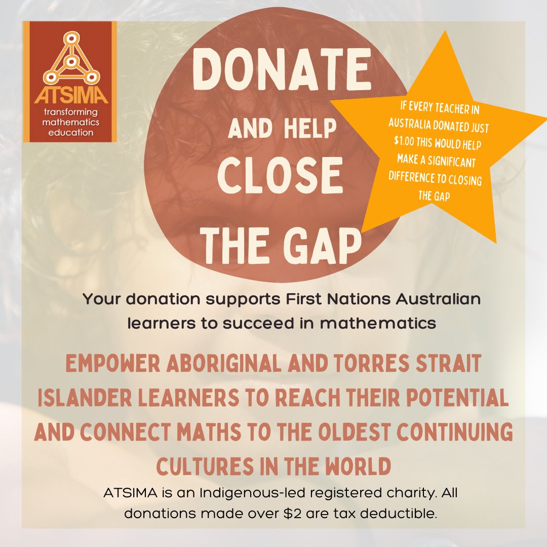 Donate here atsima.com/support-us/
#education #maths #culture #aboriginaleducation #mathematics #stem #mathematicseducation #stemeducation #indigenous #unique #connectingculturewithmaths #CulturallyResponsiveTeaching #AAMT #investment #relationships #truthtelling