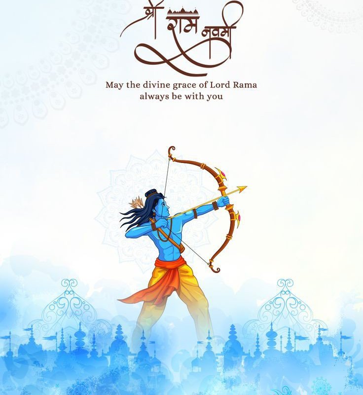The 9 days of Chaitra Navratri,we celebrate #RamNavami today on the 9th day ✨️ sending good thoughts and prayers on this special day ! 🩵 जय श्री राम