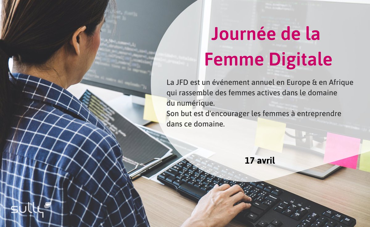 SullyGroup's tweet photo. Aujourd'hui 17 avril, c'est la #JournéedelaFemmeDigitale célébrant l'innovation au féminin dans le secteur des #technologies 👩‍💻!
#SullyGroup, célèbre la contribution des femmes dans le domaine du #numérique, en valorisant leurs expertises &amp; réalisations au quotidien !

@joinjfd https://t.co/g60ZxCTuy0
