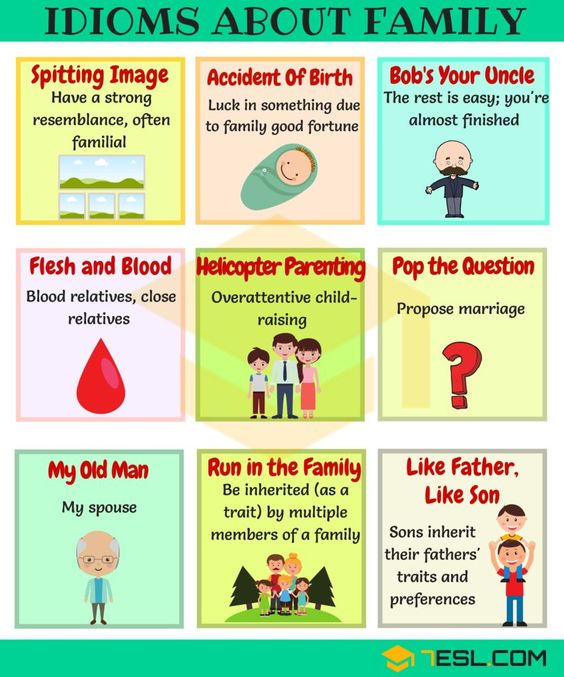 Idioms about FAMILY