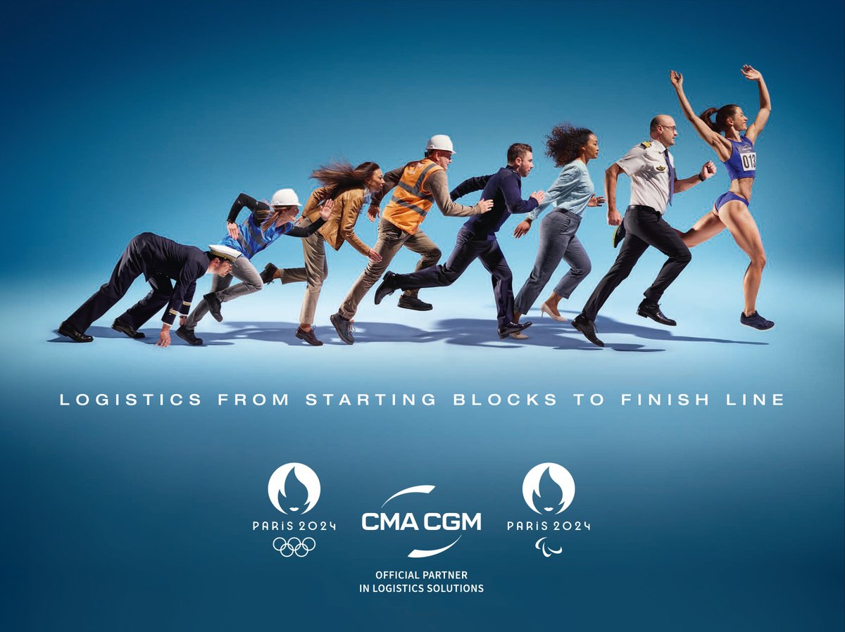 🏅Celebrating 100 days to @Paris2024! @cmacgm & @cevalogistics are in the starting-blocks to deliver the Games! ​

Thrilled to showcase our new campaign featuring 7 of our staff members whose dedication embodies our commitment to make #Paris2024 spectacular. ​
#CMACGMxParis2024