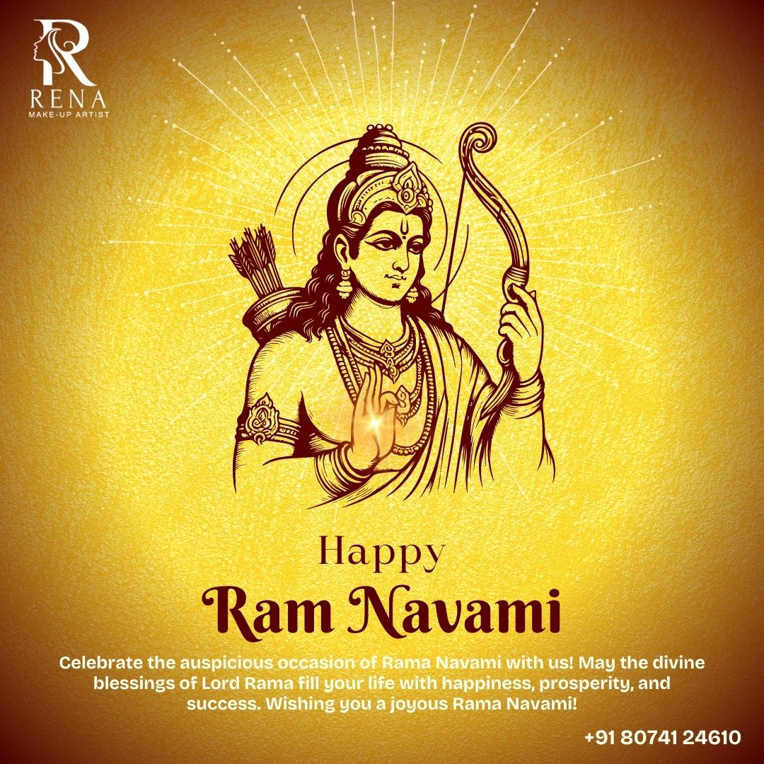 Rena_Makeup's tweet photo. Celebrate the divine blessings of Rama Navami with us! May this auspicious occasion fill your heart with joy, your life with peace, and your path with prosperity. Wishing you a day of love, happiness, and spiritual fulfillment. Happy Rama Navami! 🙏✨ #RamaNavami #DivineBlessings https://t.co/vB3zy4o46v