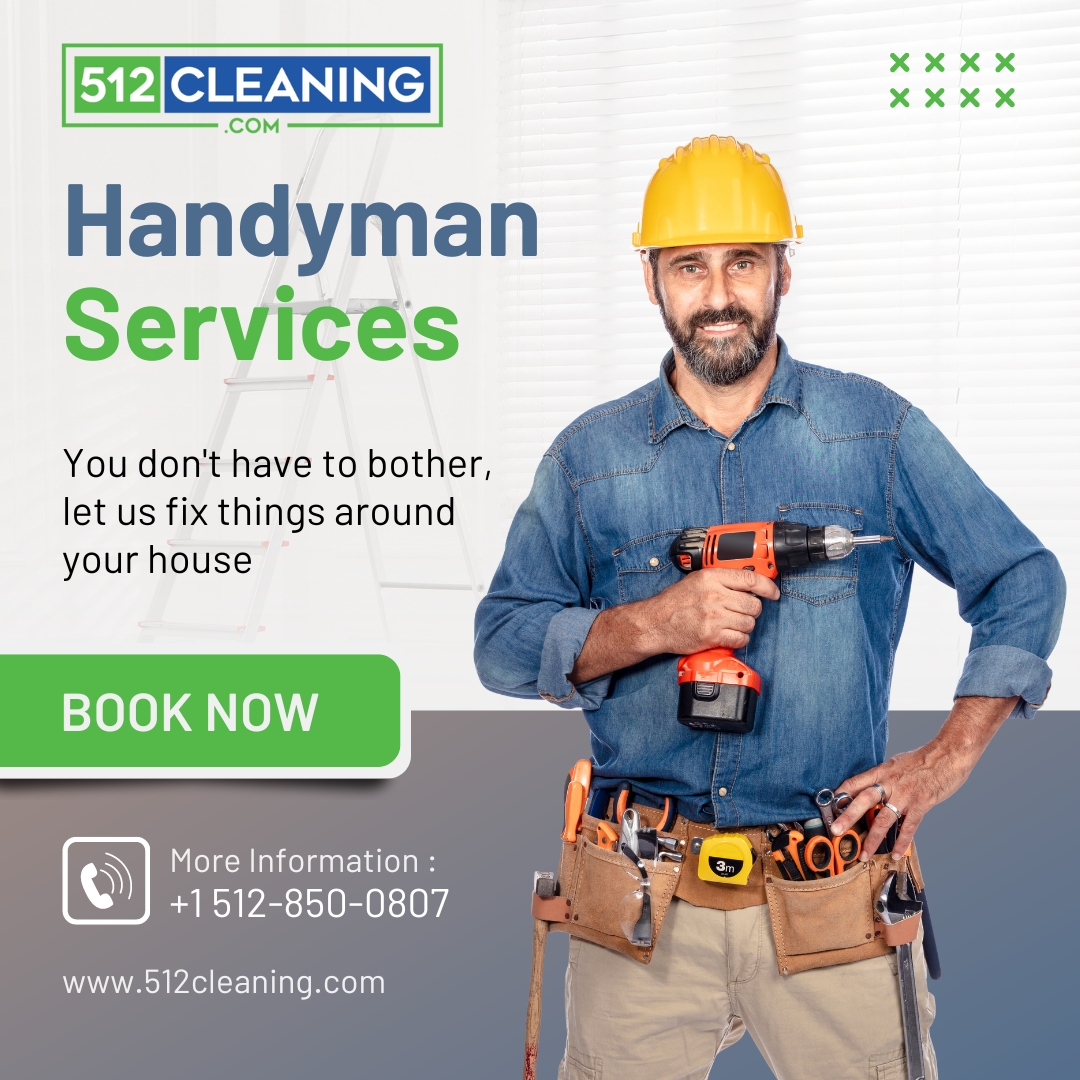 512Cleaning's tweet image. From fixing that leaky faucet to assembling furniture, our #HandymanServices are here to save the day! Don&apos;t stress over DIY mishaps - leave it to the pros. Contact us for reliable, efficient service today! 🔧🏡 🌐 512cleaning.com

#handymanHelp #fixItall #homelmprovement
