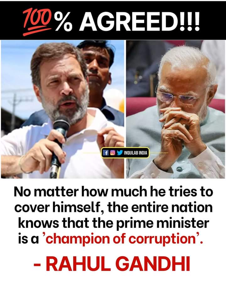 Mr_RGandhi's tweet photo. Rahul Gandhi calls Narendra Modi - 'Champion of corruption'. 🔥🔥🔥 https://t.co/JSSQDLm9Ff