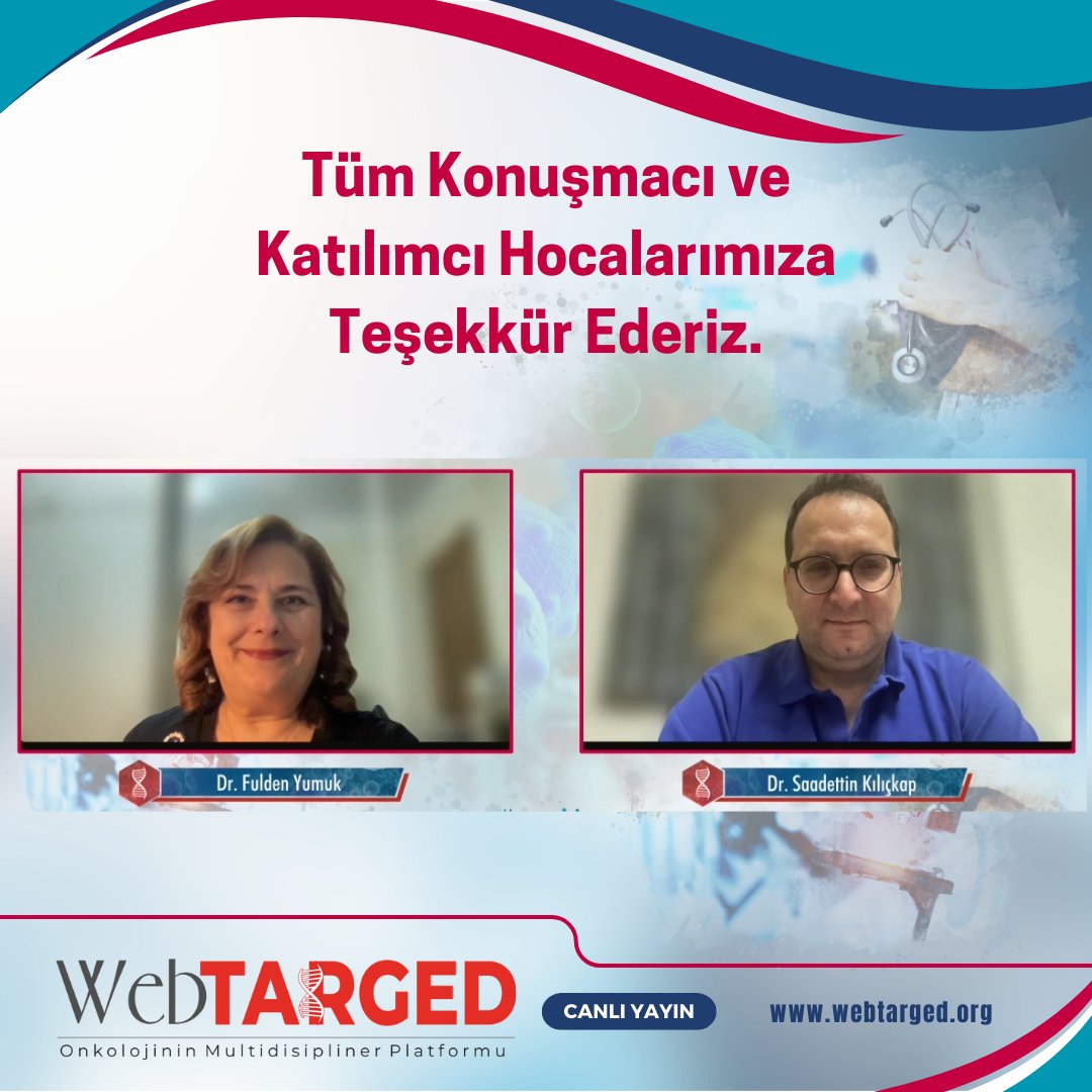 WebTarged's tweet photo. Tüm Konuşmacı ve Katılımcı Hocalarımıza Teşekkür Ederiz.
#webtarged https://t.co/l14OKBEN0D