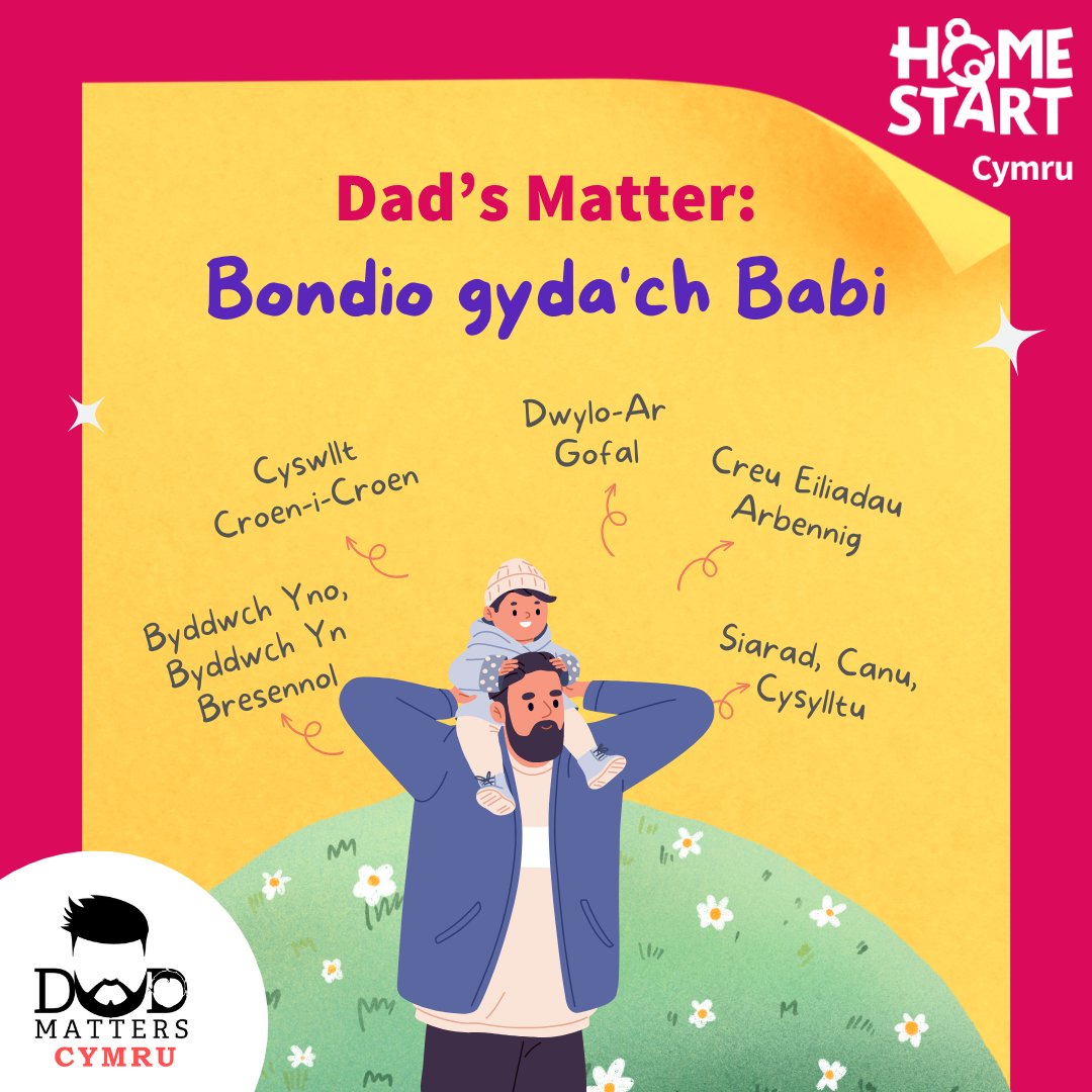 👨‍👦 Mae croesawu'ch babi i'r byd yn daith fythgofiadwy. Fel tad, nid yw meithrin y cwlwm hwnnw â'ch newydd-anedig yn bwysig yn unig - mae'n bopeth. Dyma rai ffyrdd o gysylltu a gwneud atgofion sy'n para am oes. Blog yma: homestartcymru.org.uk/im-a-dad-how-c…