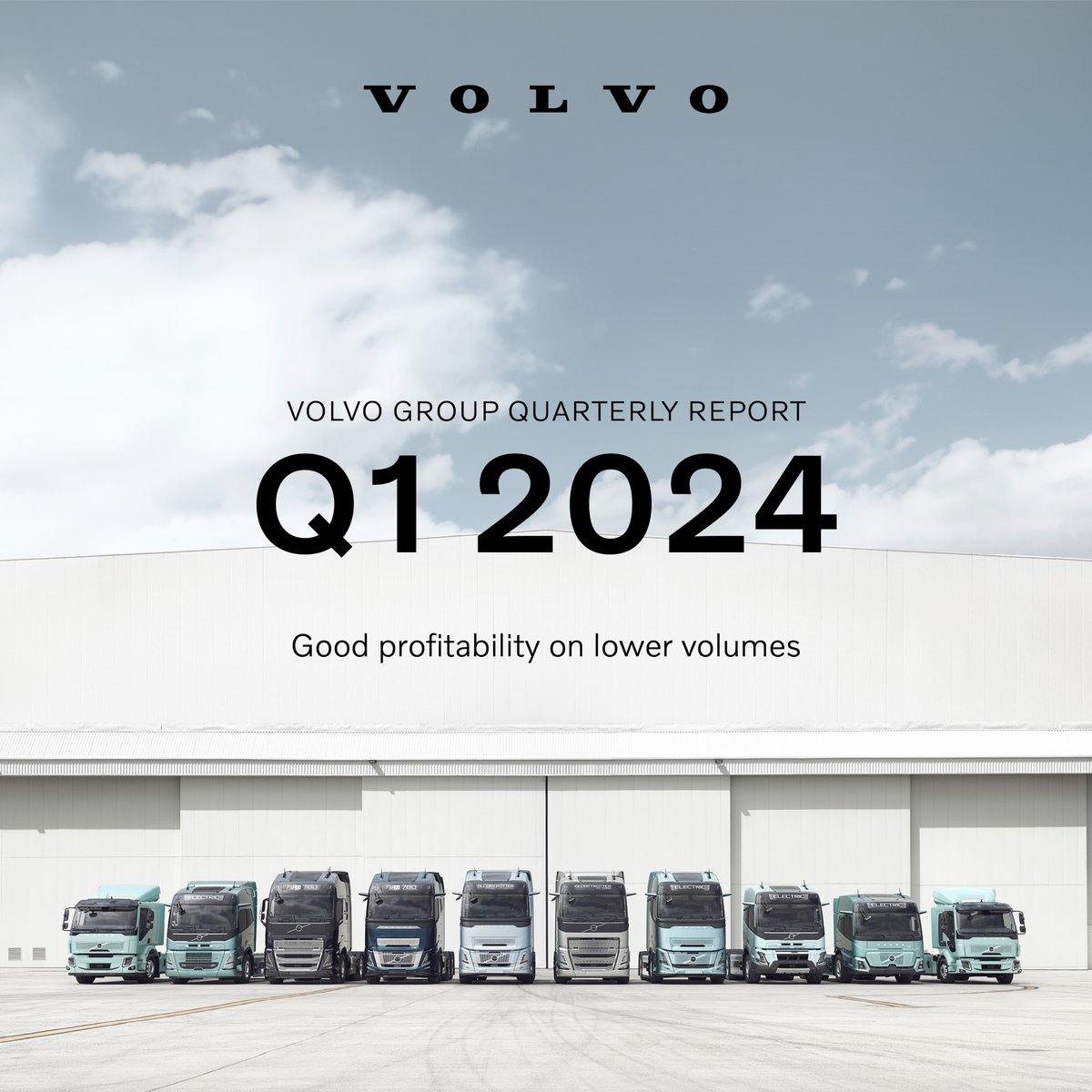 We are soon live! Watch the online presentation of the #Q1 report with our President and CEO Martin Lundstedt and CFO Mats Backman at 9.00 a.m. CEST: qreport.volvogroup.com/event/oqenphrL…

#VolvoGroupReport #fintwit #financialreport #quarterlyreport #volvo