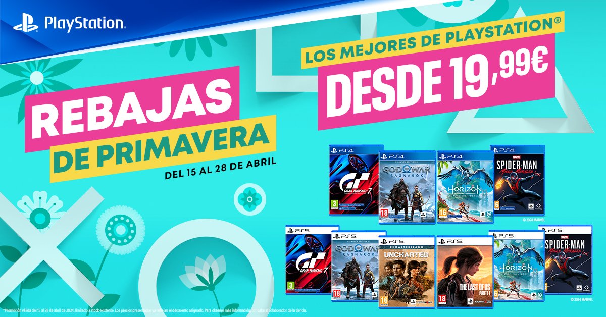 Las ‘Rebajas de Primavera’ de PlayStation® llegan a los puntos de venta habituales agencia6.com/las-rebajas-de… vía @agencia6news @Precision_spain @PlayStationES