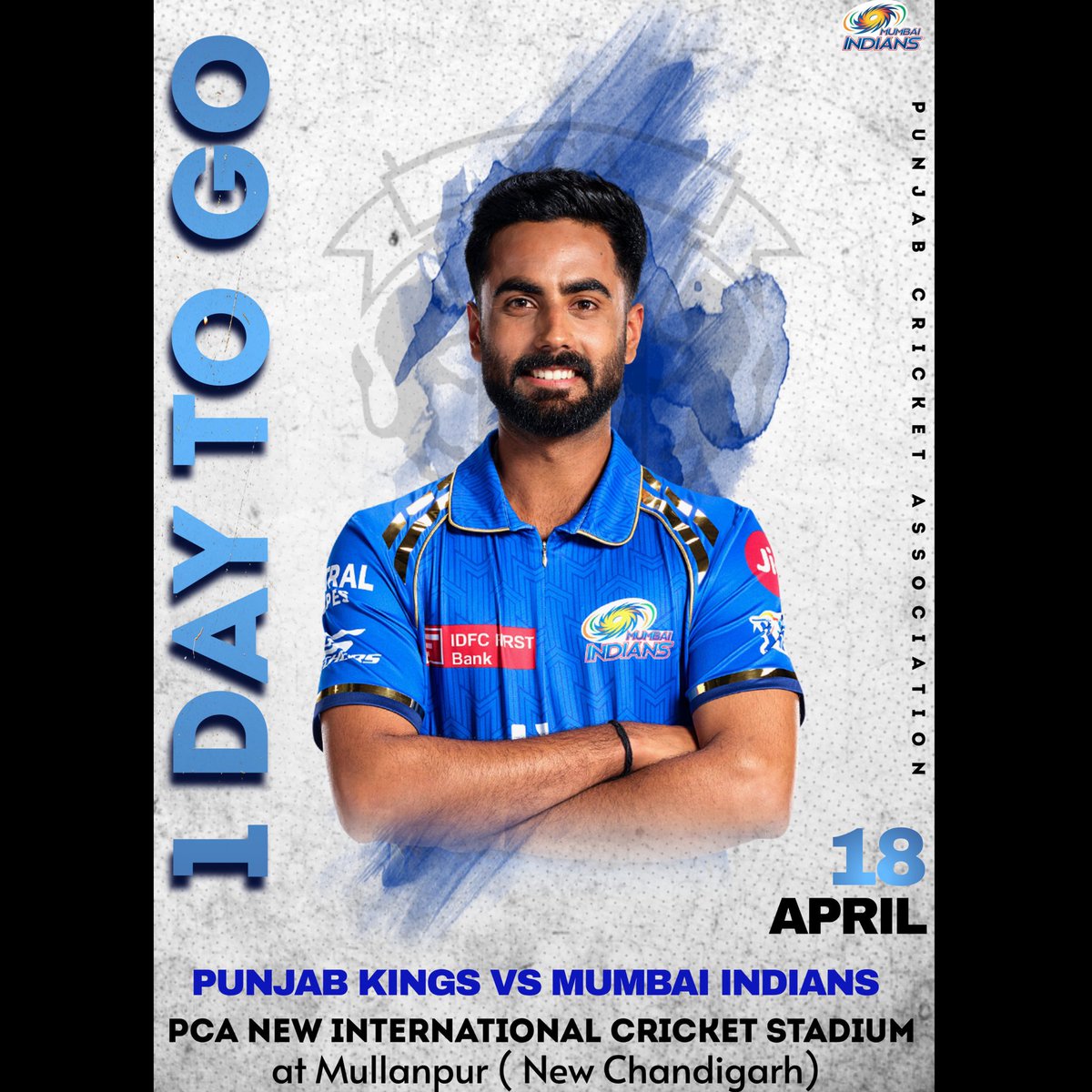 The Heat Is On: Save the date, as Punjab Kings take on Mumbai Indians in an exhilarating cricket showdown on April 18. Don't miss the action-packed clash of the titans at the PCA International Cricket Stadium in Mullanpur.
