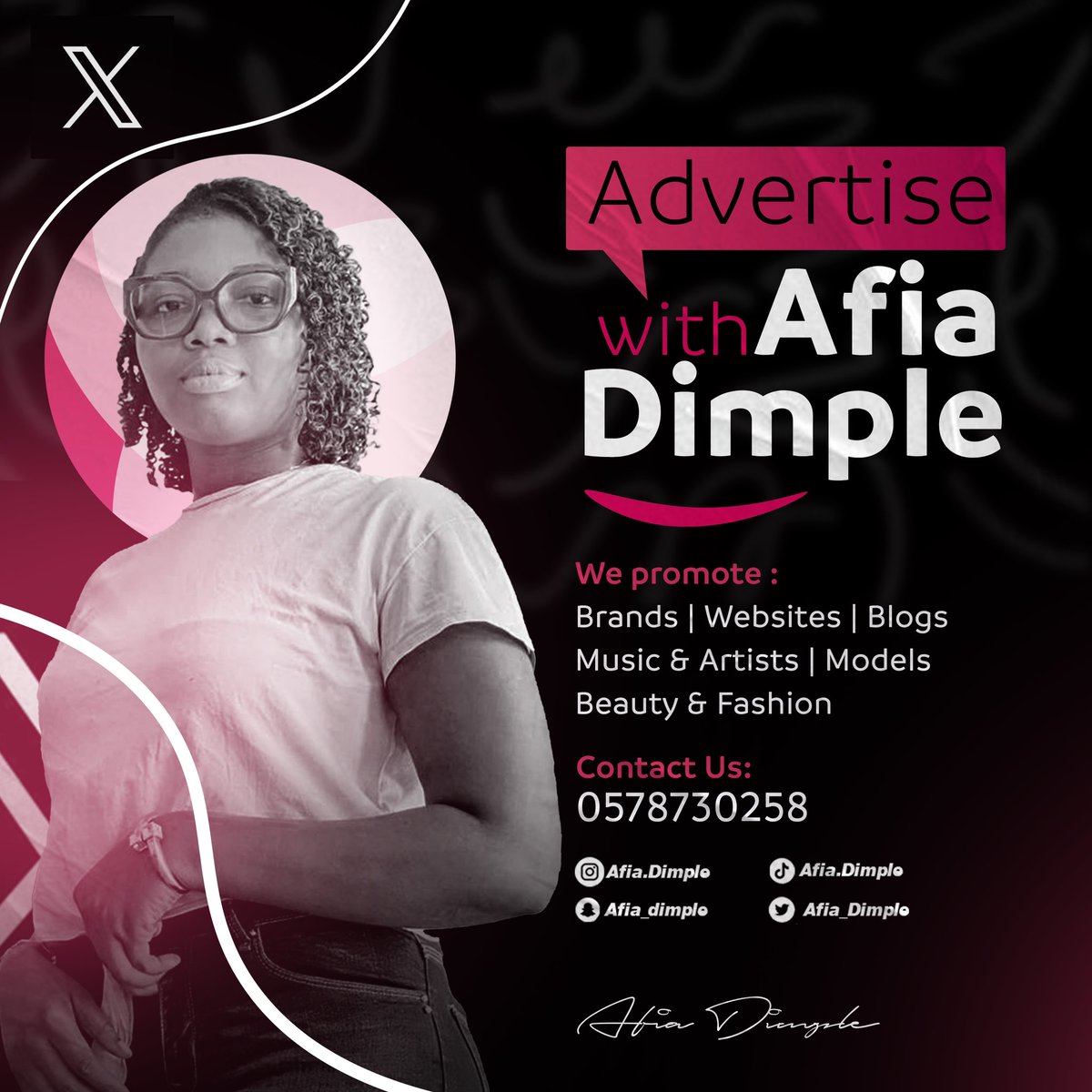 Day 95 🧀🐔 as @Afia_Dimple dey share Momo, don't y'all forget to advertise with her. Let her promote your brands, websites, blogs, music & artist, models, beauty & fashion. she got y'all 🫵🫶❤ let's support her hustle deeply 🫴❤ #AdvertiseWithAfiaDimple
