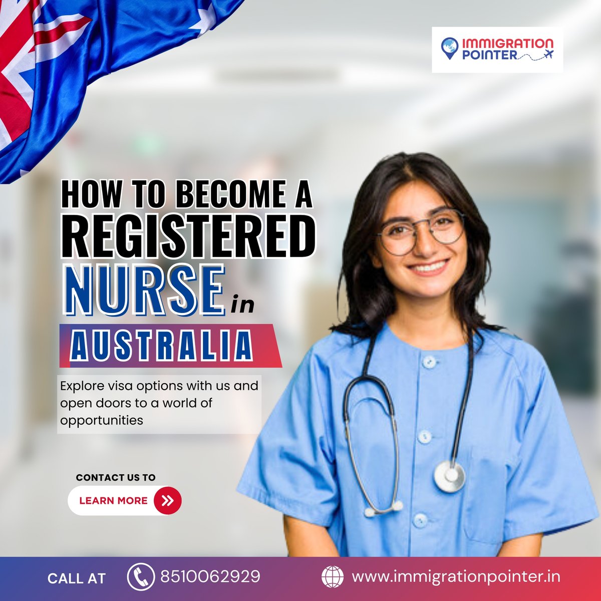 Ready to pursue your passion for nursing in Australia? 🩺✈️
.
Visit:- immigrationpointer.in
Call:- (+91)8510062929
.
.
#nurse #workvisa #immigration #immigrationlaw #immigratetocanada #immigrationservices #Australian