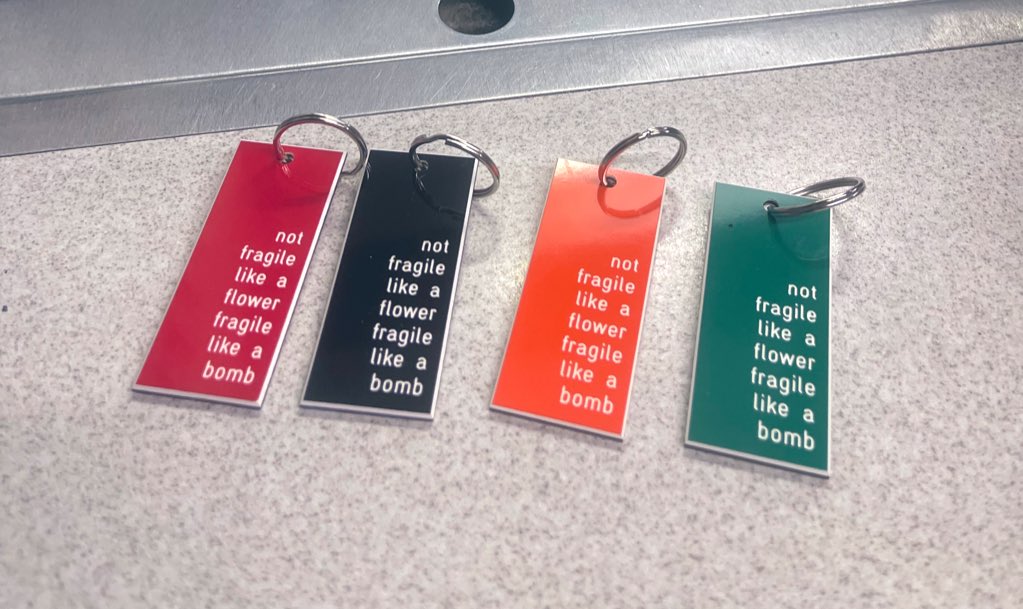 These fab keyrings are proving popular - £8 Handmade locally, available in Chatterbox our shop OPEN alongside our Post Office Monday to Friday 9am - 5.30pm 

#postoffice #cardshop #shrewsbury #freeparking #dogfriendly #abbeyforegate #bestcardshop #mainpostoffice #keyring
