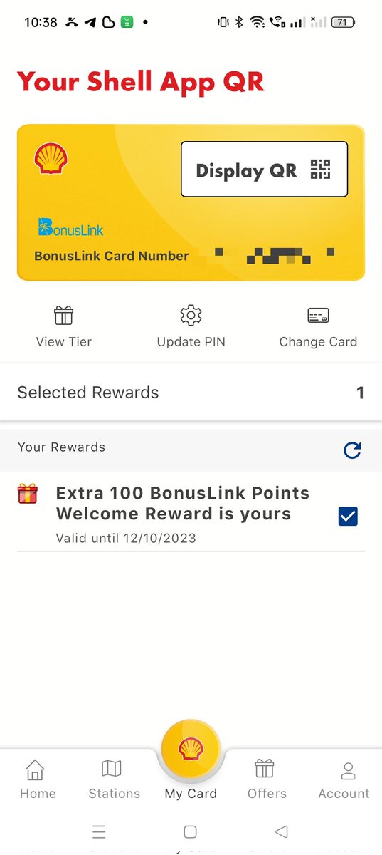 neyrashazeyra's tweet image. Senang la guna #ShellApp ni sebab boleh add BonusLink card terus dalam Shell App sebab Aku selalu lupa nak swipe physical card untuk collect points 🤣 dapat pulak extra 100 Bonuslink Points as welcome reward from #ShellMalaysia with minimum RM50 fuel purchase
Download link:…